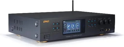 BMB DAR-200HD 400瓦2通道卡拉OK混音功放（帶HDMI和雙藍牙）